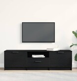 VidaXL TV-kast met lade Zwart 140 x 35 x 40 cm Bewerkt hout