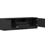 VidaXL TV-kast met lade Zwart 140 x 35 x 40 cm Bewerkt hout