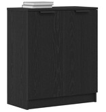 VidaXL Dressoir Zwart 60 x 30 x 70 cm Bewerkt hout