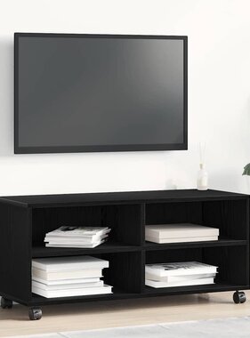 VidaXL TV-kast Zwart 90 x 35 x 35 cm Bewerkt hout