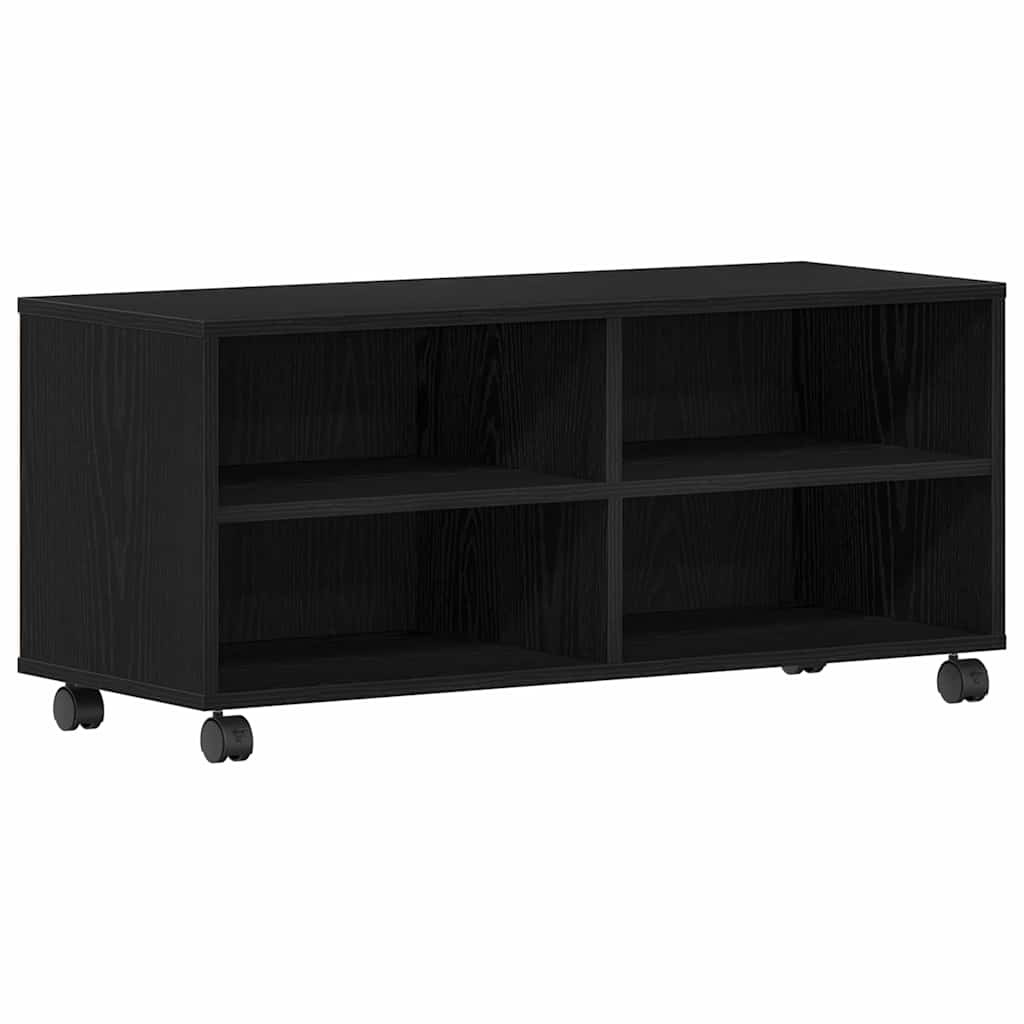 VidaXL TV-kast Zwart 90 x 35 x 35 cm Bewerkt hout