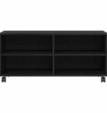 VidaXL TV-kast Zwart 90 x 35 x 35 cm Bewerkt hout