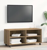 VidaXL TV-kast Bruin 90 x 35 x 35 cm Bewerkt hout