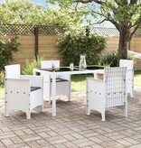VidaXL Tuinstoel 4 pcs Wit 53 x 49 x 85 cm PP
