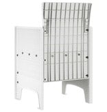 VidaXL Tuinstoel 4 pcs Wit 53 x 49 x 85 cm PP