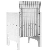 VidaXL Tuinstoel 4 pcs Wit 53 x 49 x 85 cm PP
