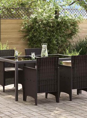 VidaXL Tuinstoel 4 pcs Bruin 53 x 49 x 85 cm PP