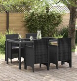 VidaXL Tuinstoel 4 pcs Antraciet 53 x 49 x 85 cm PP