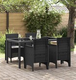 VidaXL Tuinstoel 4 pcs Antraciet 53 x 49 x 85 cm PP