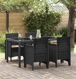 VidaXL Tuinstoel 4 pcs Antraciet 53 x 49 x 85 cm PP