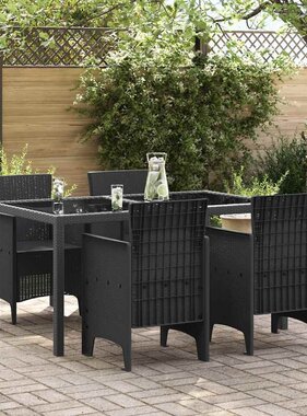 VidaXL Tuinstoel 4 pcs Antraciet 53 x 49 x 85 cm PP