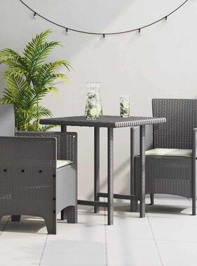 VidaXL Tuinstoel 2 pcs Lichtgrijs 53 x 49 x 85 cm PP