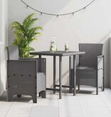 VidaXL Tuinstoel 2 pcs Lichtgrijs 53 x 49 x 85 cm PP