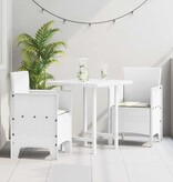 VidaXL Tuinstoel 2 pcs Wit 53 x 49 x 85 cm PP