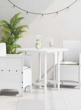 VidaXL Tuinstoel 2 pcs Wit 53 x 49 x 85 cm PP