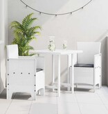 VidaXL Tuinstoel 2 pcs Wit 53 x 49 x 85 cm PP