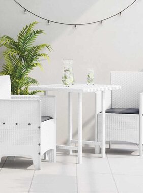 VidaXL Tuinstoel 2 pcs Wit 53 x 49 x 85 cm PP