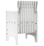 VidaXL Tuinstoel 2 pcs Wit 53 x 49 x 85 cm PP