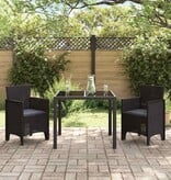 VidaXL Tuinstoel 2 pcs Bruin 53 x 49 x 85 cm PP