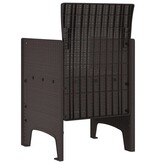 VidaXL Tuinstoel 2 pcs Bruin 53 x 49 x 85 cm PP