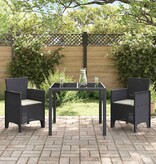 VidaXL Tuinstoel 2 pcs Antraciet 53 x 49 x 85 cm PP
