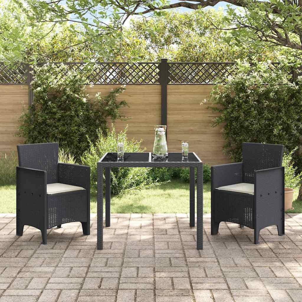 VidaXL Tuinstoel 2 pcs Antraciet 53 x 49 x 85 cm PP