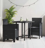 VidaXL Tuinstoel 2 pcs Antraciet 53 x 49 x 85 cm PP