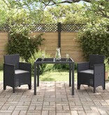 VidaXL Tuinstoel 2 pcs Antraciet 53 x 49 x 85 cm PP