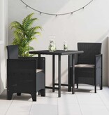 VidaXL Tuinstoel 2 pcs Antraciet 53 x 49 x 85 cm PP