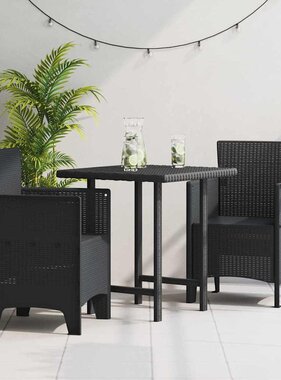 VidaXL Tuinstoel 2 pcs Antraciet 53 x 49 x 85 cm PP