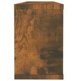 VidaXL Wandschappen kubus 2 st 60x15x23 cm bewerkt hout gerookt eiken