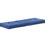 VidaXL Palletvloerkussen 120x40x7 cm katoen lichtblauw