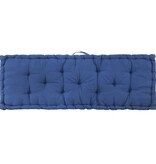 VidaXL Palletvloerkussen 120x40x7 cm katoen lichtblauw