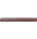 VidaXL Palletvloerkussen 120x40x7 cm katoen taupe