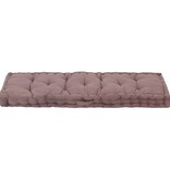 VidaXL Palletvloerkussen 120x40x7 cm katoen taupe
