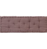 VidaXL Palletvloerkussen 120x40x7 cm katoen taupe