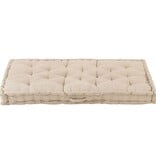 VidaXL Palletvloerkussen 120x80x10 cm katoen beige