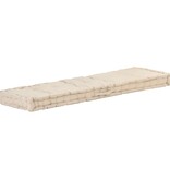 VidaXL Palletvloerkussen 120x40x7 cm katoen beige