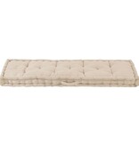 VidaXL Palletvloerkussen 120x40x7 cm katoen beige