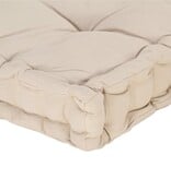 VidaXL Palletvloerkussen 120x40x7 cm katoen beige