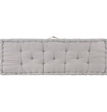VidaXL Palletvloerkussen 120x40x7 cm katoen grijs