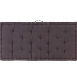 VidaXL Palletvloerkussen 120x80x10 cm katoen antraciet