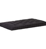 VidaXL Palletvloerkussen 120x80x10 cm katoen zwart