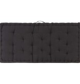 VidaXL Palletvloerkussen 120x80x10 cm katoen zwart