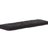 VidaXL Palletvloerkussen 120x40x7 cm katoen zwart