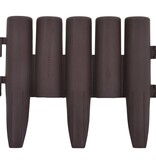 VidaXL Gazonranden 36 st 10 m PP bruin