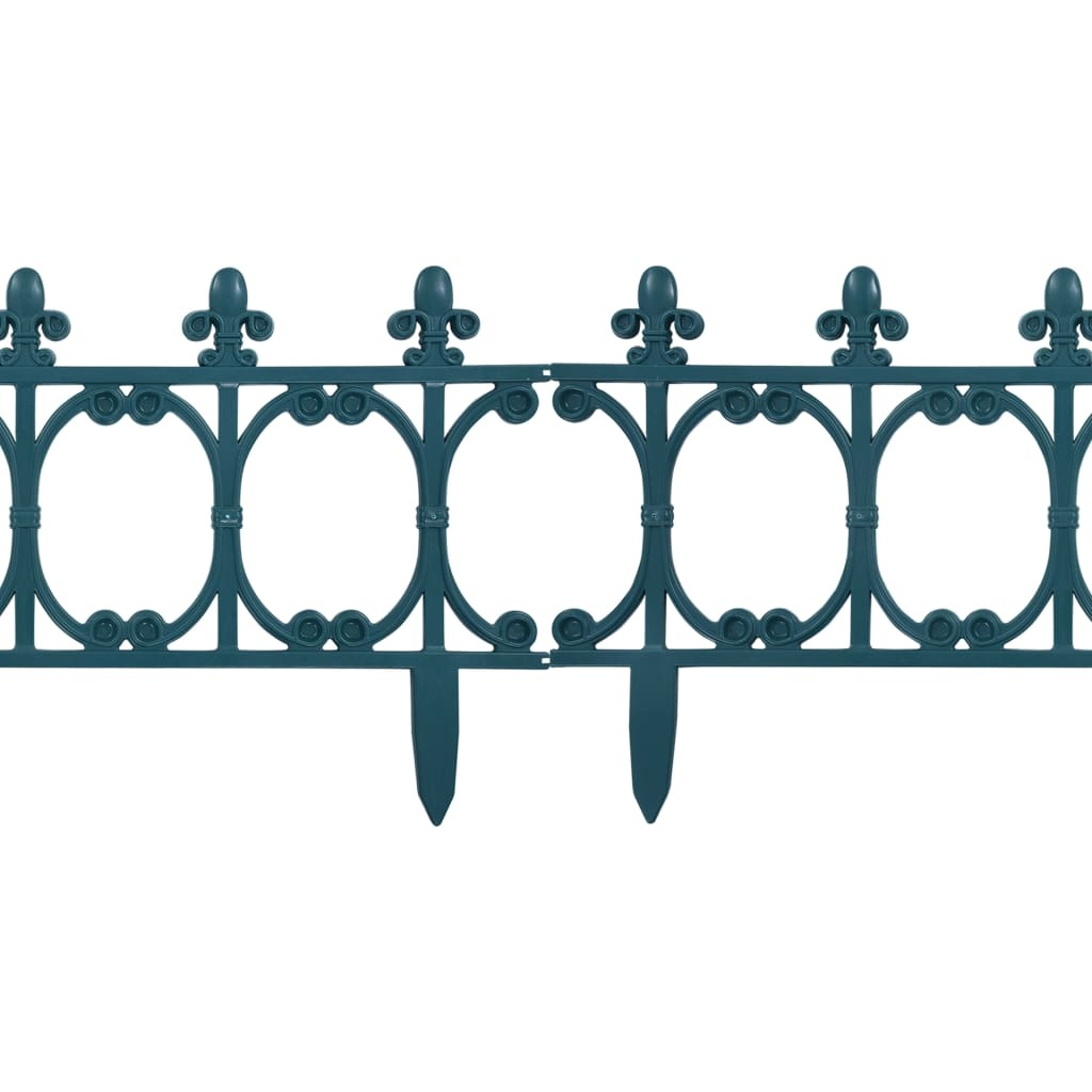 VidaXL Gazonranden 16 st 10 m PP groen