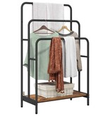 VidaXL Kledingrek met plank Oud hout 60 x 30 x 100.5 cm Bewerkt hout