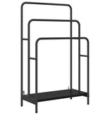 VidaXL Kledingrek Zwart eiken 60 x 30 x 100.5 cm Bewerkt hout