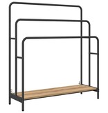 VidaXL Kledingrek met plank artisanaal eikenkleurig 90 x 30 x 100,5 cm